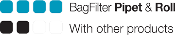 BagFilter Pipet & Roll - Lateral filter bag with built-in closure
