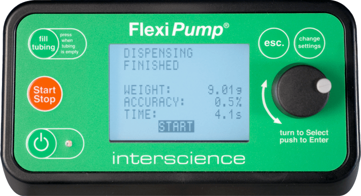 FlexiPump Scale - Ecran