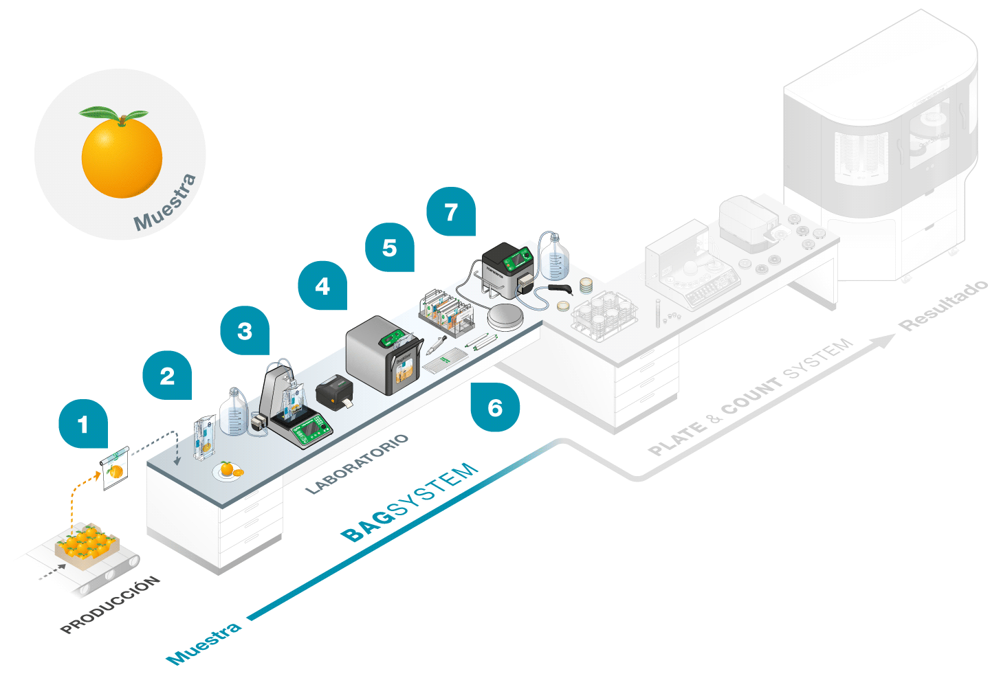 BagSystem: preparación de muestras